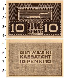 Продать Банкноты Эстония 10 пенни 1919 