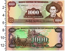 Продать Банкноты Никарагуа 1000 кордоба 1985 