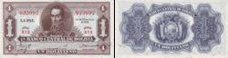 Боливия Банкнота 1 боливиано 1928 г