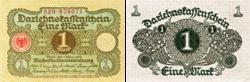 Германия Банкнота 1 марка 1920 год