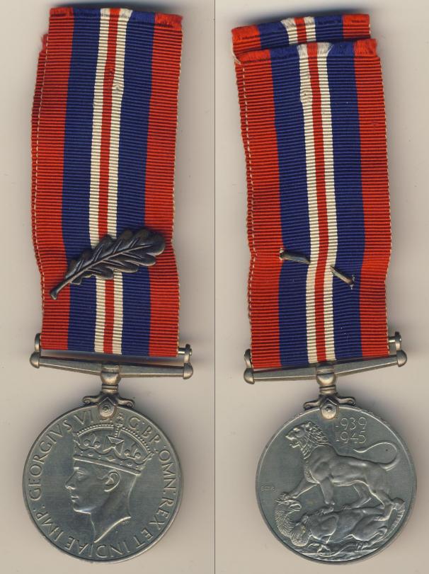 Медаль. Великобритания 1939-1945 г.