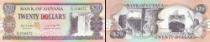 Аукцион: лот Гайана Гайана Банкнота 20 долларов Бумага 1989-1992