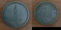 Аукцион: лот Третий Рейх 5 рейхсмарок серебро 900 проба 1934