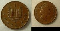 Аукцион: лот Великобритания 1 penny сталь с медным покрытием 1993