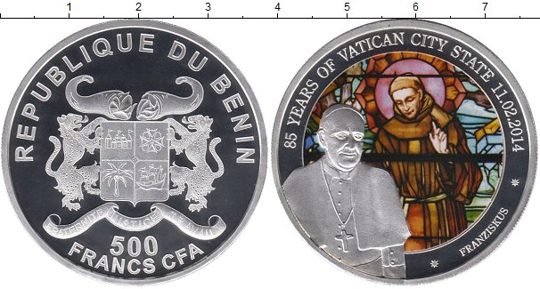 Клуб нумизмат монеты. Серебряная монета Бенина. Монета с Франциском. Монеты Франциск 2 серебро. Каталог монет Бенина.