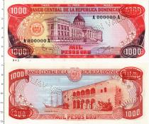Продать Банкноты Доминиканская республика 1000 песо 1984 