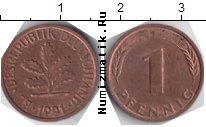 Продать Монеты Германия 1 пфенниг 1992 сталь с медным покрытием