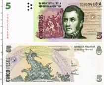 Продать Банкноты Аргентина 5 песо 1999 