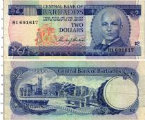 Продать Банкноты Барбадос 2 доллара 1980 