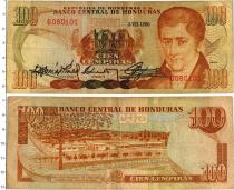 Продать Банкноты Гондурас 100 лемпир 1986 