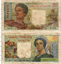 Продать Банкноты Полинезия 20 франков 1963 