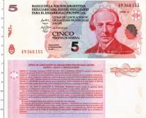 Продать Банкноты Аргентина 5 песо 2006 