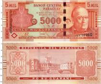 Продать Банкноты Парагвай 5000 гуарани 2008 