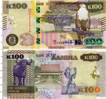 Продать Банкноты Замбия 100 квач 2022 