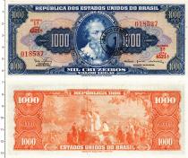 Продать Банкноты Бразилия 1 крузейро 1967 