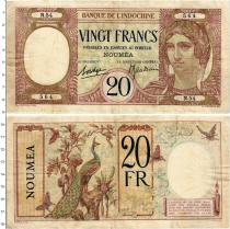 Продать Банкноты Новая Каледония 20 франков 1929 