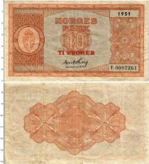 Продать Банкноты Норвегия 10 крон 1951 
