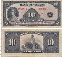Продать Банкноты Канада 10 долларов 1935 