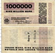 Продать Банкноты Веймарская республика 1000000 марок 1923 