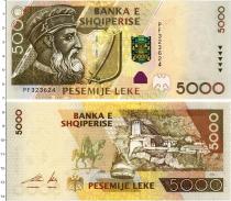 Продать Банкноты Албания 5000 лек 2001 