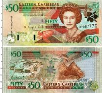 Продать Банкноты Карибы 50 долларов 2003 