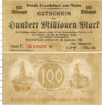 Продать Банкноты Германия : Нотгельды 100000000 марок 1923 