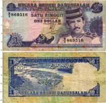 Продать Банкноты Бруней 1 доллар 1991 