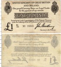 Продать Банкноты Великобритания 1 фунт 1914 