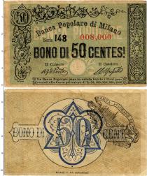Продать Банкноты Италия 50 чентезимо 1865 