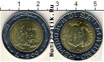 Продать Монеты Сан-Марино 500 лир 1989 Биметалл
