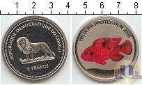 Продать Монеты Конго 5 франков 2005 Медно-никель