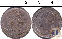 Продать Монеты Конго 50 сентим 1926 