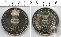 Продать Монеты Индия 20 рупий 1973 Серебро