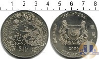 Продать Монеты Сингапур 10 долларов 2001 Медно-никель