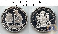 Продать Монеты Замбия 5 квач 2005 Серебро