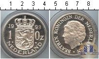 Продать Монеты Нидерланды 10 гульденов 1993 Серебро