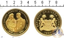Продать Монеты Сьерра-Леоне 10 долларов 1997 Серебро