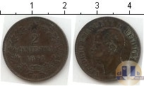 Продать Монеты Италия 2 чентезимо 1861 Медь