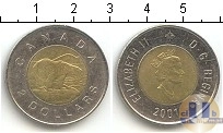 Продать Монеты Канада 1 доллар 2001 Биметалл