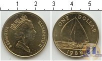 Продать Монеты Бермудские острова 1 доллар 1988 Латунь