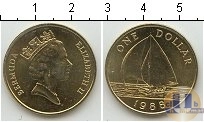 Продать Монеты Бермудские острова 1 доллар 1988 Латунь