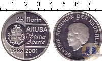 Продать Монеты Аруба 20 флорин 2001 Серебро