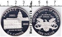 Продать Монеты США 1 доллар 2001 Серебро