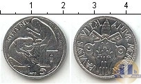 Продать Монеты Ватикан 5 лир 1975 Медно-никель