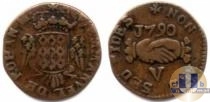Продать Монеты Мальтийский орден 1 лира 1790 Медь
