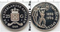 Продать Монеты Антильские острова 25 гульденов 1995 Серебро