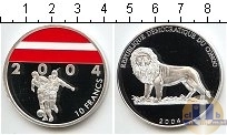 Продать Монеты Конго 10 франков 2004 Серебро