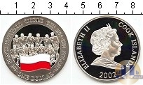 Продать Монеты Острова Кука 1 доллар 2002 Серебро