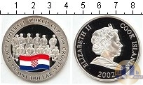 Продать Монеты Острова Кука 1 доллар 2002 Серебро