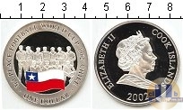 Продать Монеты Острова Кука 1 доллар 2002 Серебро